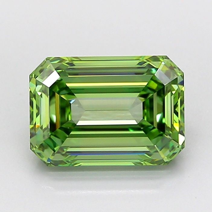 Loose Diamond - EMERALD 3.01ct Fancy Vivid Green VVS1: Loose Diamond - EMERALD 3.01ct Fancy Vivid Green VVS1 Source: This is a real non-mined Diamond that has been grown in a lab Shape: EMERALD Carats: 3.01 Color: Fancy Vivid Green Certification: IGI Vide