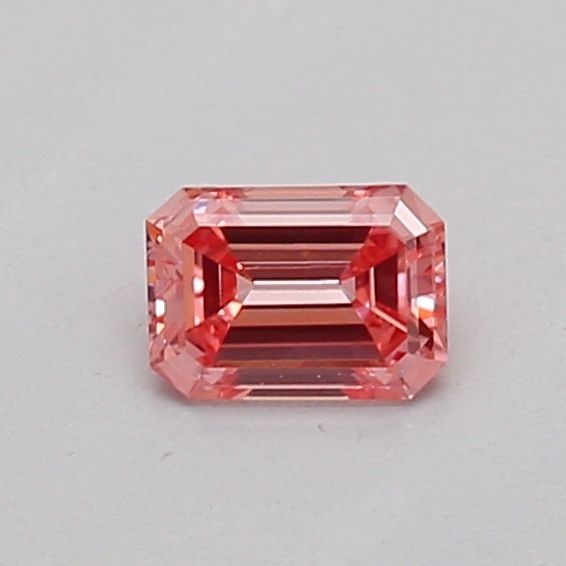 Loose Diamond - EMERALD 0.17ct Fancy Vivid Pink VS1: Loose Diamond - EMERALD 0.17ct Fancy Vivid Pink VS1 Source: This is a real non-mined Diamond that has been grown in a lab Shape: EMERALD Carats: 0.17 Color: Fancy Vivid Pink Certification: IGI Video:
