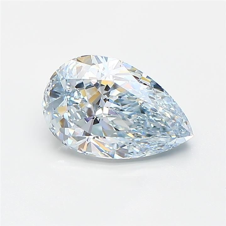 Loose Diamond - PEAR 1.56ct Fancy Light Blue VS1: Loose Diamond - PEAR 1.56ct Fancy Light Blue VS1 Source: This is a real non-mined Diamond that has been grown in a lab Shape: PEAR Carats: 1.56 Color: Fancy Light Blue Certification: IGI Video: