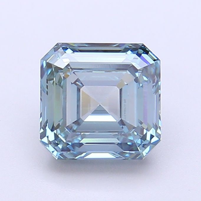 Loose Diamond - ASSCHER 2.06ct Fancy Intense Blue VVS2: Loose Diamond - ASSCHER 2.06ct Fancy Intense Blue VVS2 Source: This is a real non-mined Diamond that has been grown in a lab Shape: ASSCHER Carats: 2.06 Color: Fancy Intense Blue Certification: IGI Vi