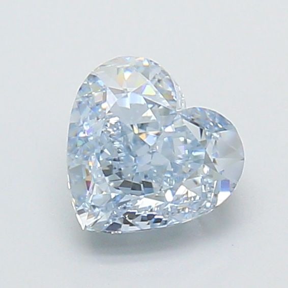 Loose Diamond - HEART 1.14ct Fancy Blue VVS2: Loose Diamond - HEART 1.14ct Fancy Blue VVS2 Source: This is a real non-mined Diamond that has been grown in a lab Shape: HEART Carats: 1.14 Color: Fancy Blue Certification: IGI Video: