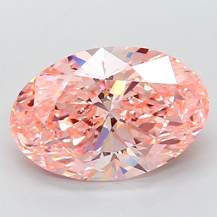 Loose Diamond - OVAL 10.04ct Fancy Vivid Pink VS1: Loose Diamond - OVAL 10.04ct Fancy Vivid Pink VS1 Source: This is a real non-mined Diamond that has been grown in a lab Shape: OVAL Carats: 10.04 Color: Fancy Vivid Pink Certification: IGI Video: