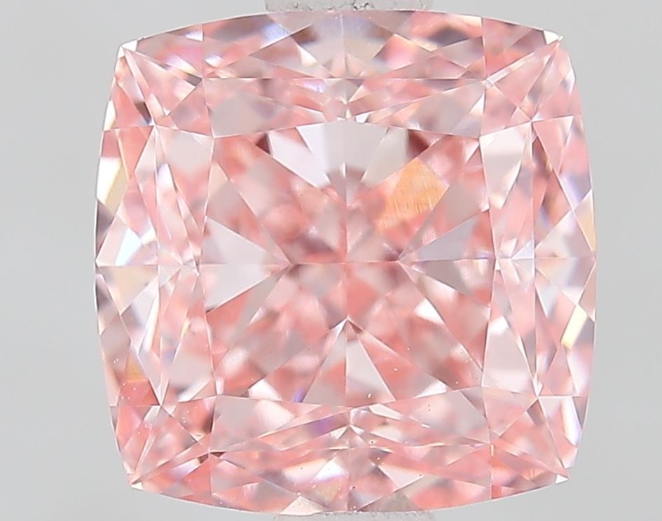 Loose Diamond - CUSHION MODIFIED 1.9ct Fancy Vivid Pink VVS2: Loose Diamond - CUSHION MODIFIED 1.9ct Fancy Vivid Pink VVS2 Source: This is a real non-mined Diamond that has been grown in a lab Shape: CUSHION MODIFIED Carats: 1.9 Color: Fancy Vivid Pink Certifica