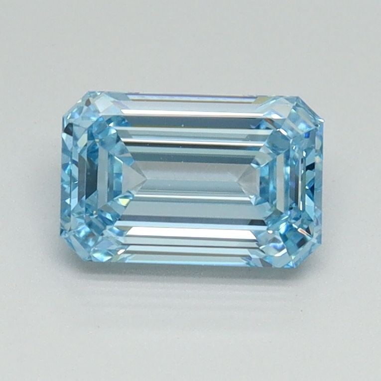 Loose Diamond - EMERALD 1.0ct Fancy Intense Blue VS1: Loose Diamond - EMERALD 1.0ct Fancy Intense Blue VS1 Source: This is a real non-mined Diamond that has been grown in a lab Shape: EMERALD Carats: 1.0 Color: Fancy Intense Blue Certification: IGI Video