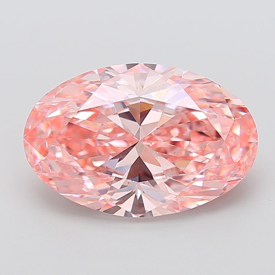 Loose Diamond - OVAL 8.02ct Fancy Vivid Pink VS1: Loose Diamond - OVAL 8.02ct Fancy Vivid Pink VS1 Source: This is a real non-mined Diamond that has been grown in a lab Shape: OVAL Carats: 8.02 Color: Fancy Vivid Pink Certification: IGI Video: