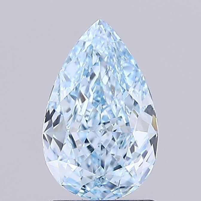 Loose Diamond - PEAR 1.53ct Fancy Vivid Blue VS1: Loose Diamond - PEAR 1.53ct Fancy Vivid Blue VS1 Source: This is a real non-mined Diamond that has been grown in a lab Shape: PEAR Carats: 1.53 Color: Fancy Vivid Blue Certification: IGI Video: Video