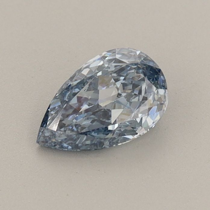 Loose Diamond - PEAR 0.53ct Fancy Vivid Blue VVS2: Loose Diamond - PEAR 0.53ct Fancy Vivid Blue VVS2 Source: This is a real non-mined Diamond that has been grown in a lab Shape: PEAR Carats: 0.53 Color: Fancy Vivid Blue Certification: IGI Video: