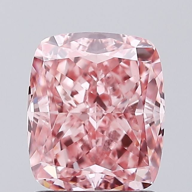 Loose Diamond - CUSHION MODIFIED 1.59ct Fancy Vivid Pink VS1: Loose Diamond - CUSHION MODIFIED 1.59ct Fancy Vivid Pink VS1 Source: This is a real non-mined Diamond that has been grown in a lab Shape: CUSHION MODIFIED Carats: 1.59 Color: Fancy Vivid Pink Certific