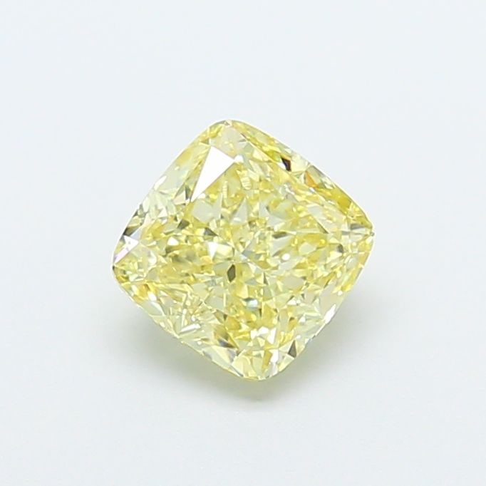 Loose Diamond - CUSHION MODIFIED 1.25ct Fancy Yellow VVS2: Loose Diamond - CUSHION MODIFIED 1.25ct Fancy Yellow VVS2 Source: This is a real non-mined Diamond that has been grown in a lab Shape: CUSHION MODIFIED Carats: 1.25 Color: Fancy Yellow Certification: 