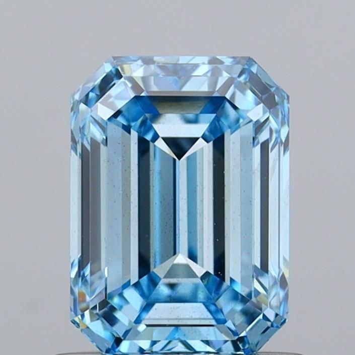 Loose Diamond - EMERALD 1.01ct Fancy Vivid Blue VS2: Loose Diamond - EMERALD 1.01ct Fancy Vivid Blue VS2 Source: This is a real non-mined Diamond that has been grown in a lab Shape: EMERALD Carats: 1.01 Color: Fancy Vivid Blue Certification: IGI Video: