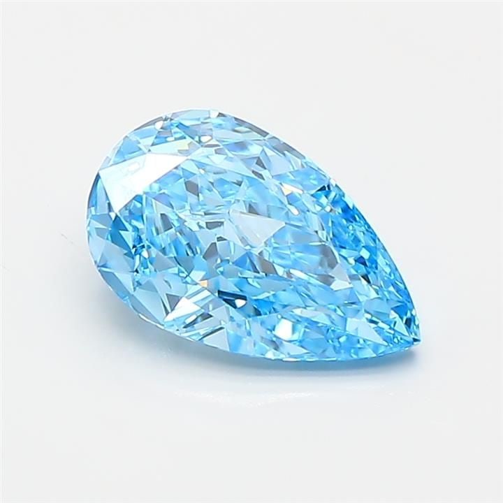 Loose Diamond - PEAR 1.35ct Fancy Vivid Blue VVS1: Loose Diamond - PEAR 1.35ct Fancy Vivid Blue VVS1 Source: This is a real non-mined Diamond that has been grown in a lab Shape: PEAR Carats: 1.35 Color: Fancy Vivid Blue Certification: IGI Video: