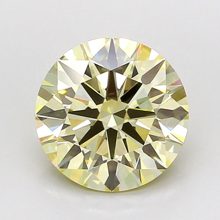 Ideal Loose Diamond - ROUND 3.02ct Fancy Light Yellow VS1: Ideal Loose Diamond - ROUND 3.02ct Fancy Light Yellow VS1 Source: This is a real non-mined Diamond that has been grown in a lab Shape: ROUND Carats: 3.02 Color: Fancy Light Yellow Certification: IGI V