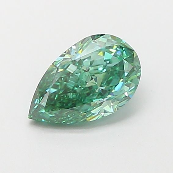 Loose Diamond - PEAR 1.07ct Fancy Vivid Green VVS2: Loose Diamond - PEAR 1.07ct Fancy Vivid Green VVS2 Source: This is a real non-mined Diamond that has been grown in a lab Shape: PEAR Carats: 1.07 Color: Fancy Vivid Green Certification: IGI Video: