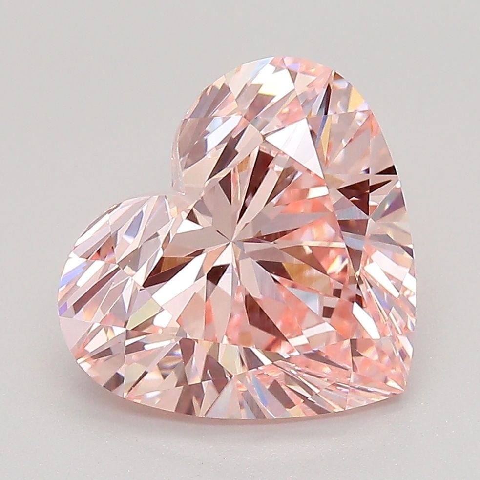 Loose Diamond - HEART 4.06ct Fancy Intense Pink VVS2: Loose Diamond - HEART 4.06ct Fancy Intense Pink VVS2 Source: This is a real non-mined Diamond that has been grown in a lab Shape: HEART Carats: 4.06 Color: Fancy Intense Pink Certification: IGI Video: