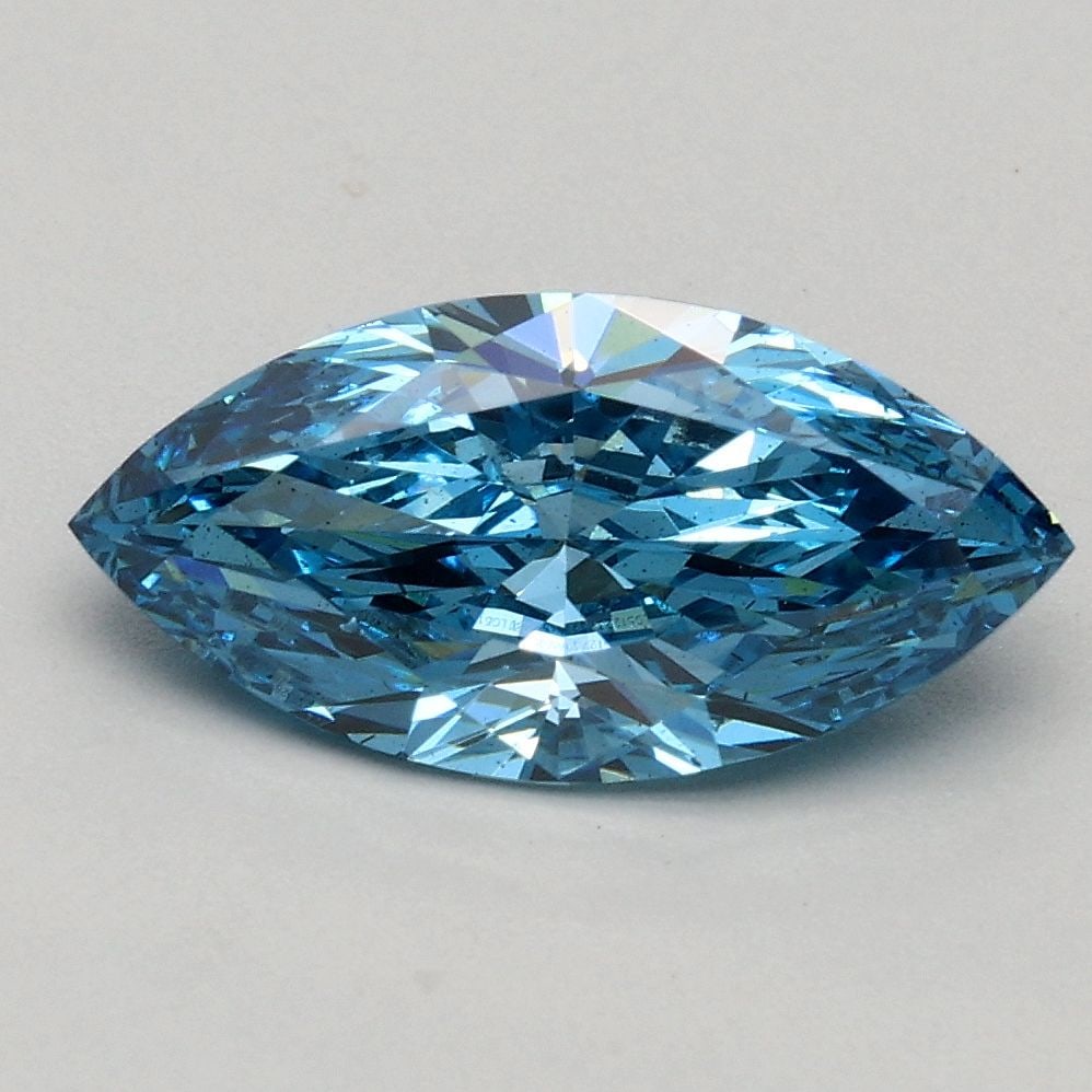 Loose Diamond - MARQUISE 1.2ct Fancy Vivid Blue VS2: Loose Diamond - MARQUISE 1.2ct Fancy Vivid Blue VS2 Source: This is a real non-mined Diamond that has been grown in a lab Shape: MARQUISE Carats: 1.2 Color: Fancy Vivid Blue Certification: IGI Video: