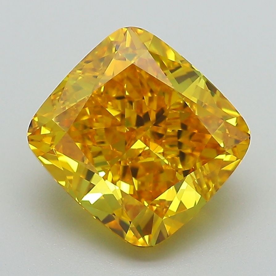 Loose Diamond - CUSHION MODIFIED 3.67ct Fancy Yellow VVS2 (1 of 1)