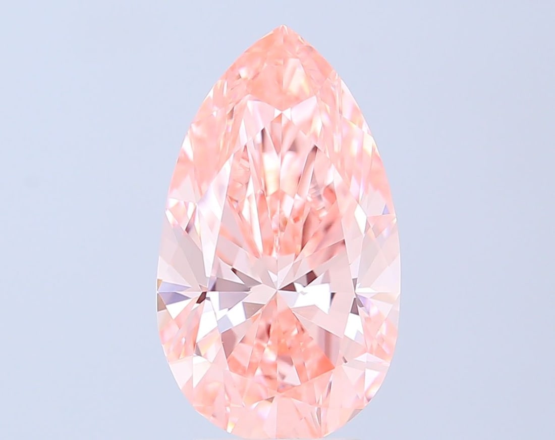 Loose Diamond - PEAR 5.78ct Fancy Vivid Pink VVS2: Loose Diamond - PEAR 5.78ct Fancy Vivid Pink VVS2 Source: This is a real non-mined Diamond that has been grown in a lab Shape: PEAR Carats: 5.78 Color: Fancy Vivid Pink Certification: IGI Video: