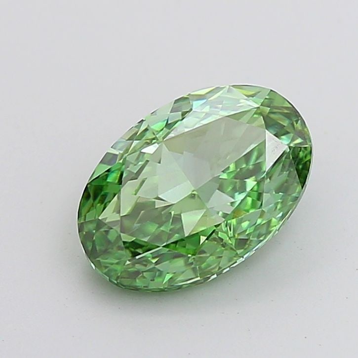 Loose Diamond - OVAL 3.02ct Fancy Vivid Green VVS2: Loose Diamond - OVAL 3.02ct Fancy Vivid Green VVS2 Source: This is a real non-mined Diamond that has been grown in a lab Shape: OVAL Carats: 3.02 Color: Fancy Vivid Green Certification: IGI Video: