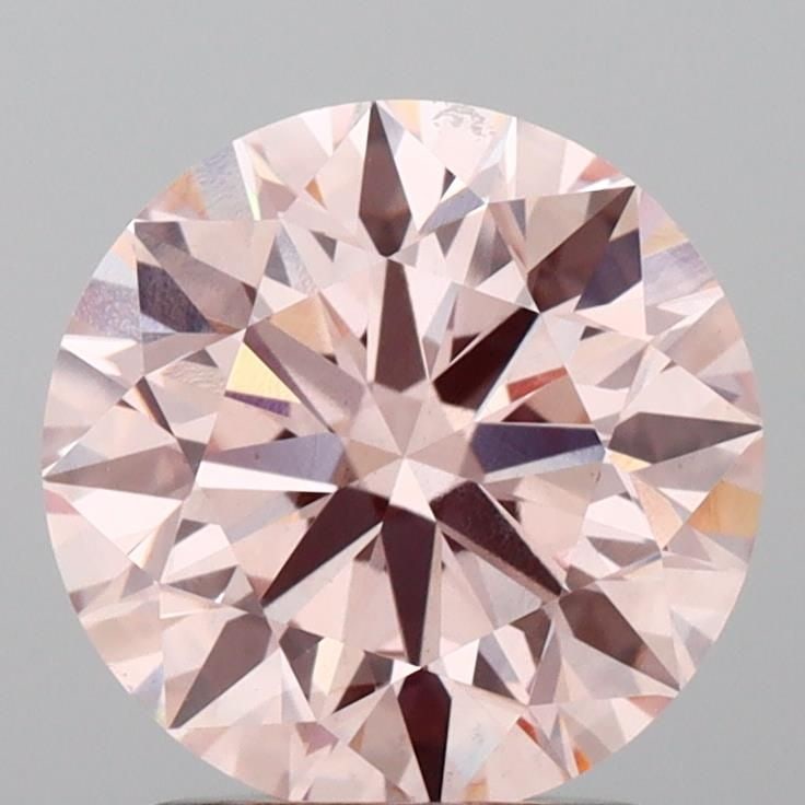 Loose Diamond - ROUND 2.07ct Fancy Pink VS1: Loose Diamond - ROUND 2.07ct Fancy Pink VS1 Source: This is a real non-mined Diamond that has been grown in a lab Shape: ROUND Carats: 2.07 Color: Fancy Pink Certification: IGI Video:
