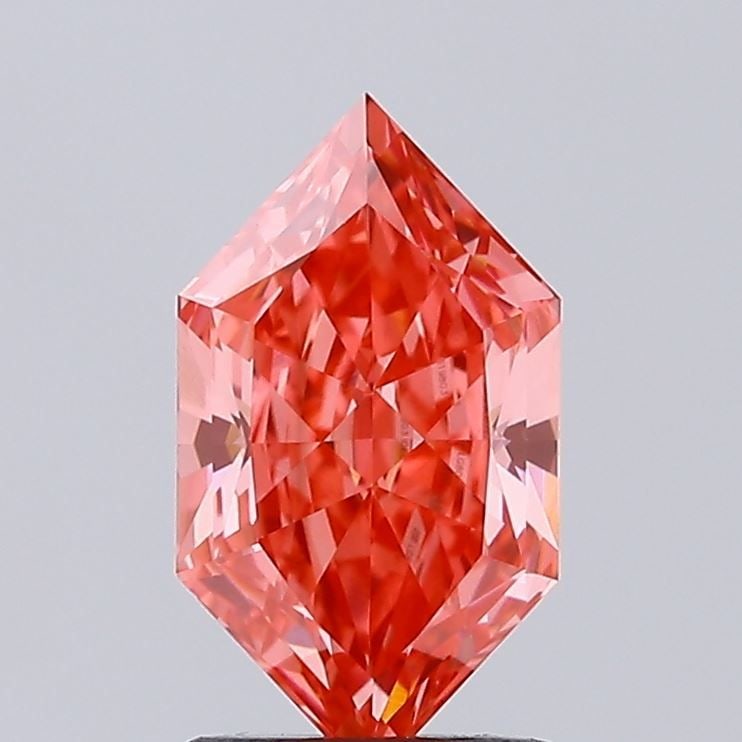 Loose Diamond - HEXAGONAL 1.44ct Fancy Vivid Pink VS1: Loose Diamond - HEXAGONAL 1.44ct Fancy Vivid Pink VS1 Source: This is a real non-mined Diamond that has been grown in a lab Shape: HEXAGONAL Carats: 1.44 Color: Fancy Vivid Pink Certification: IGI Vid