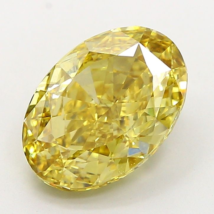Loose Diamond - OVAL 4.02ct Fancy Intense Yellow VS2: Loose Diamond - OVAL 4.02ct Fancy Intense Yellow VS2 Source: This is a real non-mined Diamond that has been grown in a lab Shape: OVAL Carats: 4.02 Color: Fancy Intense Yellow Certification: IGI Video