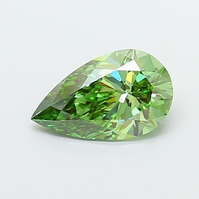 Loose Diamond - PEAR 1.67ct Fancy Vivid Green VVS2: Loose Diamond - PEAR 1.67ct Fancy Vivid Green VVS2 Source: This is a real non-mined Diamond that has been grown in a lab Shape: PEAR Carats: 1.67 Color: Fancy Vivid Green Certification: IGI Video:
