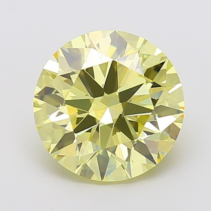 Loose Diamond - ROUND 5.0ct Fancy Intense Yellow VS1: Loose Diamond - ROUND 5.0ct Fancy Intense Yellow VS1 Source: This is a real non-mined Diamond that has been grown in a lab Shape: ROUND Carats: 5.0 Color: Fancy Intense Yellow Certification: IGI Video