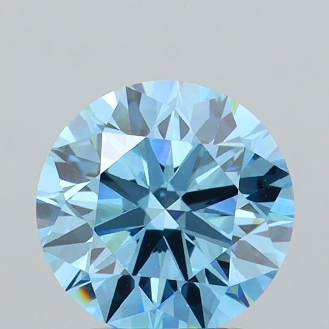 Ideal Loose Diamond - ROUND 2.08ct Fancy Vivid Blue VVS2: Ideal Loose Diamond - ROUND 2.08ct Fancy Vivid Blue VVS2 Source: This is a real non-mined Diamond that has been grown in a lab Shape: ROUND Carats: 2.08 Color: Fancy Vivid Blue Certification: IGI Vide