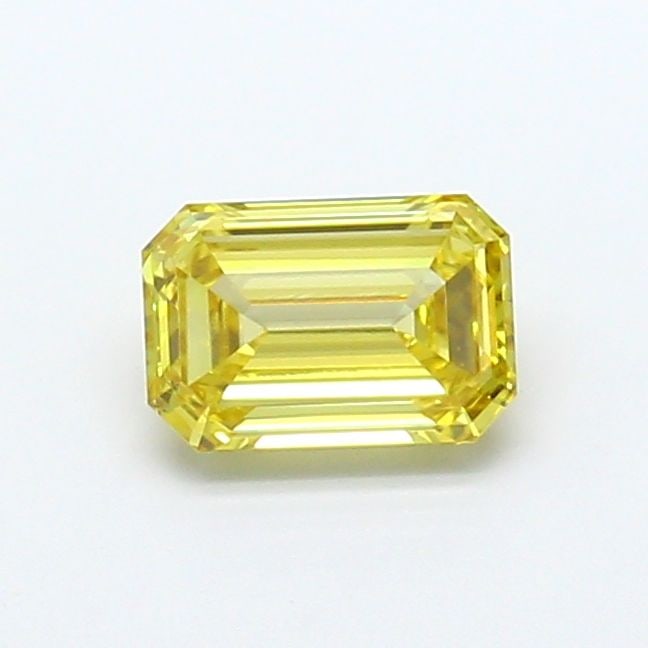 Loose Diamond - EMERALD 1.03ct Fancy Intense Yellow VVS2: Loose Diamond - EMERALD 1.03ct Fancy Intense Yellow VVS2 Source: This is a real non-mined Diamond that has been grown in a lab Shape: EMERALD Carats: 1.03 Color: Fancy Intense Yellow Certification: IG