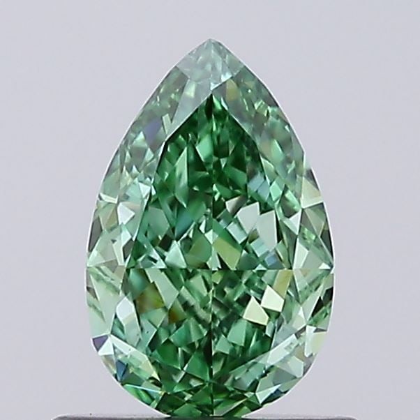 Loose Diamond - PEAR 0.74ct Fancy Vivid Green VS1: Loose Diamond - PEAR 0.74ct Fancy Vivid Green VS1 Source: This is a real non-mined Diamond that has been grown in a lab Shape: PEAR Carats: 0.74 Color: Fancy Vivid Green Certification: IGI Video: