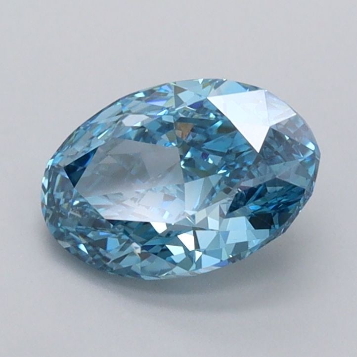 Loose Diamond - OVAL 1.14ct Fancy Vivid Blue VVS2: Loose Diamond - OVAL 1.14ct Fancy Vivid Blue VVS2 Source: This is a real non-mined Diamond that has been grown in a lab Shape: OVAL Carats: 1.14 Color: Fancy Vivid Blue Certification: IGI Video: