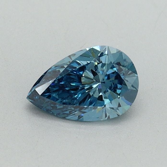Loose Diamond - PEAR 0.42ct Fancy Vivid Blue VS1: Loose Diamond - PEAR 0.42ct Fancy Vivid Blue VS1 Source: This is a real non-mined Diamond that has been grown in a lab Shape: PEAR Carats: 0.42 Color: Fancy Vivid Blue Certification: IGI Video: