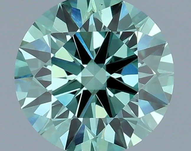 Ideal Loose Diamond - ROUND 0.52ct Fancy Vivid Green VS1: Ideal Loose Diamond - ROUND 0.52ct Fancy Vivid Green VS1 Source: This is a real non-mined Diamond that has been grown in a lab Shape: ROUND Carats: 0.52 Color: Fancy Vivid Green Certification: IGI Vid