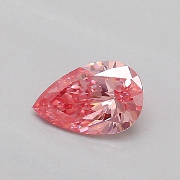 Loose Diamond - PEAR 0.19ct Fancy Vivid Pink VS1: Loose Diamond - PEAR 0.19ct Fancy Vivid Pink VS1 Source: This is a real non-mined Diamond that has been grown in a lab Shape: PEAR Carats: 0.19 Color: Fancy Vivid Pink Certification: IGI Video: Video