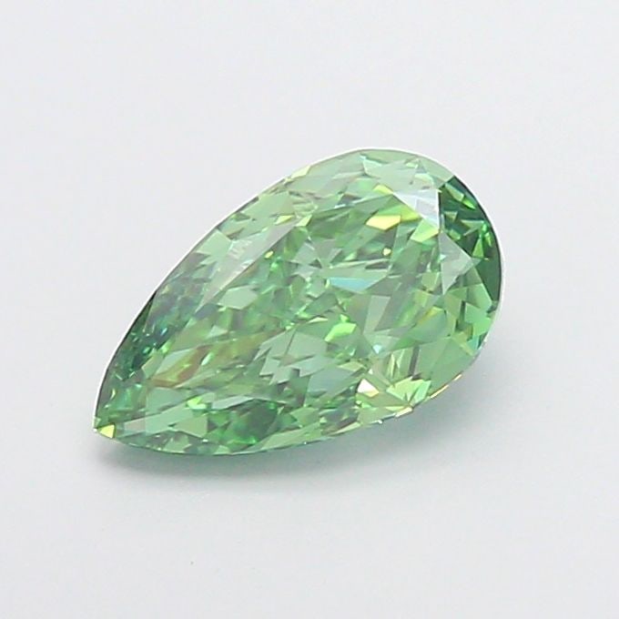 Loose Diamond - PEAR 1.57ct Fancy Vivid Green VVS2: Loose Diamond - PEAR 1.57ct Fancy Vivid Green VVS2 Source: This is a real non-mined Diamond that has been grown in a lab Shape: PEAR Carats: 1.57 Color: Fancy Vivid Green Certification: IGI Video: