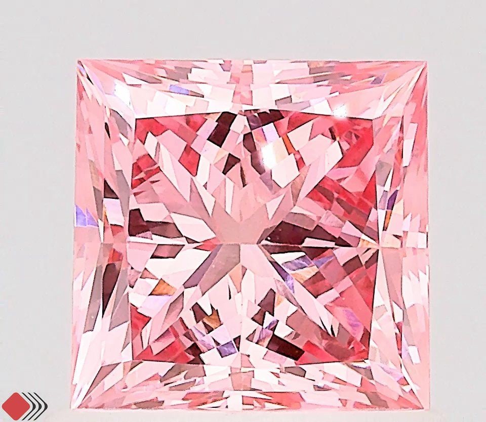 Loose Diamond - PRINCESS 1.05ct Fancy Vivid Pink VVS2: Loose Diamond - PRINCESS 1.05ct Fancy Vivid Pink VVS2 Source: This is a real non-mined Diamond that has been grown in a lab Shape: PRINCESS Carats: 1.05 Color: Fancy Vivid Pink Certification: IGI