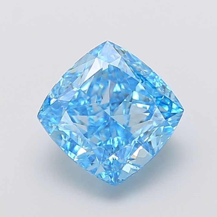 Loose Diamond - CUSHION MODIFIED 4.03ct Fancy Vivid Blue VS2: Loose Diamond - CUSHION MODIFIED 4.03ct Fancy Vivid Blue VS2 Source: This is a real non-mined Diamond that has been grown in a lab Shape: CUSHION MODIFIED Carats: 4.03 Color: Fancy Vivid Blue