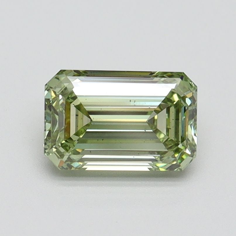 Loose Diamond - EMERALD 1.03ct Fancy Intense Green VS2: Loose Diamond - EMERALD 1.03ct Fancy Intense Green VS2 Source: This is a real non-mined Diamond that has been grown in a lab Shape: EMERALD Carats: 1.03 Color: Fancy Intense Green Certification: IGI V