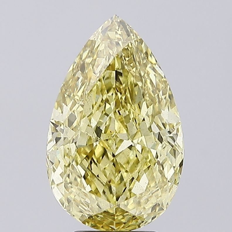 Loose Diamond - PEAR 5.58ct Fancy Intense Yellow SI1: Loose Diamond - PEAR 5.58ct Fancy Intense Yellow SI1 Source: This is a real non-mined Diamond that has been grown in a lab Shape: PEAR Carats: 5.58 Color: Fancy Intense Yellow Certification: IGI Video