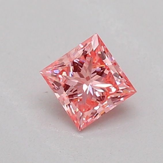 Loose Diamond - PRINCESS 0.21ct Fancy Vivid Pink I1: Loose Diamond - PRINCESS 0.21ct Fancy Vivid Pink I1 Source: This is a real non-mined Diamond that has been grown in a lab Shape: PRINCESS Carats: 0.21 Color: Fancy Vivid Pink Certification: IGI Additi