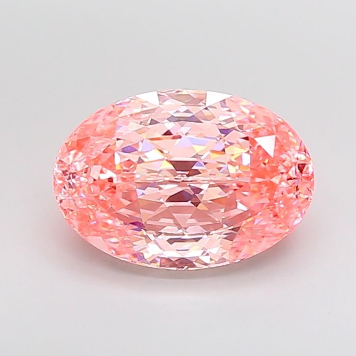 Loose Diamond - OVAL 5.58ct Fancy Vivid Pink VVS2: Loose Diamond - OVAL 5.58ct Fancy Vivid Pink VVS2 Source: This is a real non-mined Diamond that has been grown in a lab Shape: OVAL Carats: 5.58 Color: Fancy Vivid Pink Certification: IGI Video: