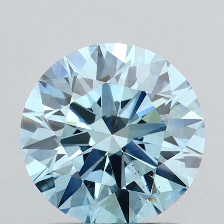 Ideal Loose Diamond - ROUND 1.52ct Fancy Vivid Blue VS2: Ideal Loose Diamond - ROUND 1.52ct Fancy Vivid Blue VS2 Source: This is a real non-mined Diamond that has been grown in a lab Shape: ROUND Carats: 1.52 Color: Fancy Vivid Blue Certification: IGI Video