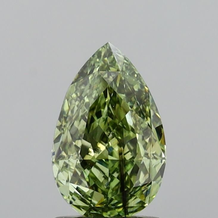 Loose Diamond - PEAR 1.52ct Fancy Vivid Green SI1: Loose Diamond - PEAR 1.52ct Fancy Vivid Green SI1 Source: This is a real non-mined Diamond that has been grown in a lab Shape: PEAR Carats: 1.52 Color: Fancy Vivid Green Certification: IGI Video: