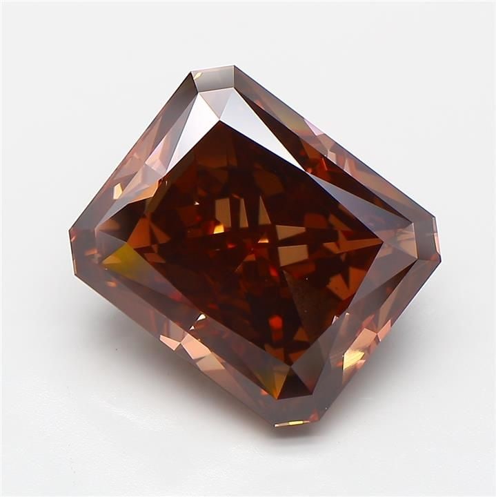 Loose Diamond - RADIANT 7.09ct Fancy Vivid Brown VVS2: Loose Diamond - RADIANT 7.09ct Fancy Vivid Brown VVS2 Source: This is a real non-mined Diamond that has been grown in a lab Shape: RADIANT Carats: 7.09 Color: Fancy Vivid Brown Certification: NONE