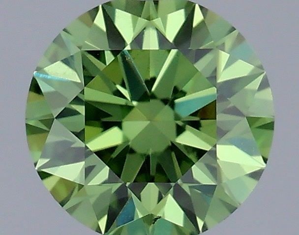 Ideal Loose Diamond - ROUND 0.5ct Fancy Vivid Green VS1: Ideal Loose Diamond - ROUND 0.5ct Fancy Vivid Green VS1 Source: This is a real non-mined Diamond that has been grown in a lab Shape: ROUND Carats: 0.5 Color: Fancy Vivid Green Certification: IGI Video