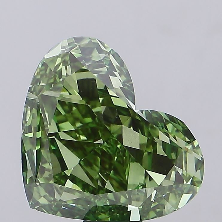 Loose Diamond - HEART 20.07ct Fancy Vivid Green VVS2: Loose Diamond - HEART 20.07ct Fancy Vivid Green VVS2 Source: This is a real non-mined Diamond that has been grown in a lab Shape: HEART Carats: 20.07 Color: Fancy Vivid Green Certification: IGI Video: