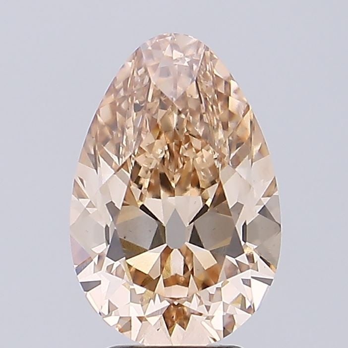 Loose Diamond - PEAR 3.61ct Fancy Light Brown VS1: Loose Diamond - PEAR 3.61ct Fancy Light Brown VS1 Source: This is a real non-mined Diamond that has been grown in a lab Shape: PEAR Carats: 3.61 Color: Fancy Light Brown Certification: IGI Video:
