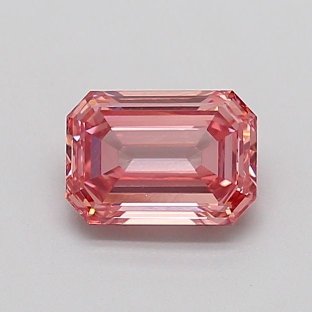 Loose Diamond - EMERALD 1.05ct Fancy Vivid Brownish Pink VVS2: Loose Diamond - EMERALD 1.05ct Fancy Vivid Brownish Pink VVS2 Source: This is a real non-mined Diamond that has been grown in a lab Shape: EMERALD Carats: 1.05 Color: Fancy Vivid Brownish Pink Certifi