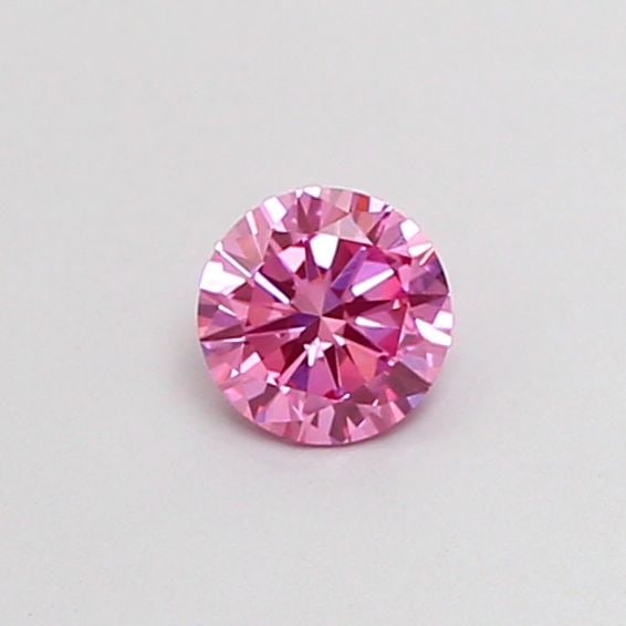 Loose Diamond - ROUND 0.31ct Fancy Vivid Pink VS2: Loose Diamond - ROUND 0.31ct Fancy Vivid Pink VS2 Source: This is a real non-mined Diamond that has been grown in a lab Shape: ROUND Carats: 0.31 Color: Fancy Vivid Pink Certification: IGI Video: