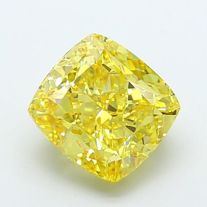 Loose Diamond - CUSHION MODIFIED 5.04ct Fancy Vivid Yellow IF: Loose Diamond - CUSHION MODIFIED 5.04ct Fancy Vivid Yellow IF Source: This is a real non-mined Diamond that has been grown in a lab Shape: CUSHION MODIFIED Carats: 5.04 Color: Fancy Vivid Yellow Certi